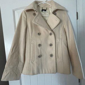 J.Crew Peacoat, Cream Color, Size S